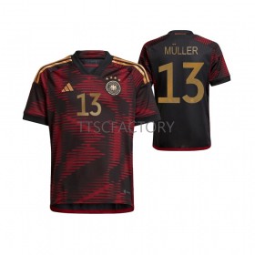 Maillot de Foot Allemagne Thomas Muller 13 Extérieur Coupe du monde 2022